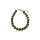 Tiger's Eye Bracelet - Rondelle And Round Beads